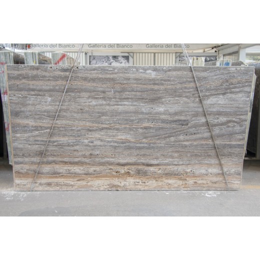 TRAVERTINO BROWN & SILVER